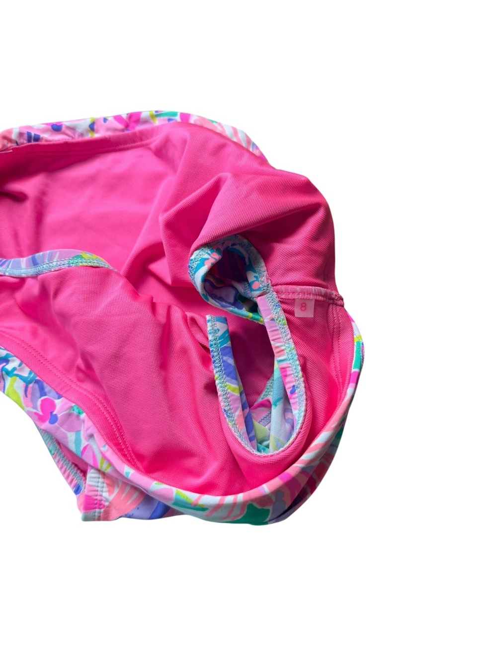 Lilly Pulitzer Lagoon Sarong Hipster Bikini Bottoms Size 8 - Picture 5 of 5